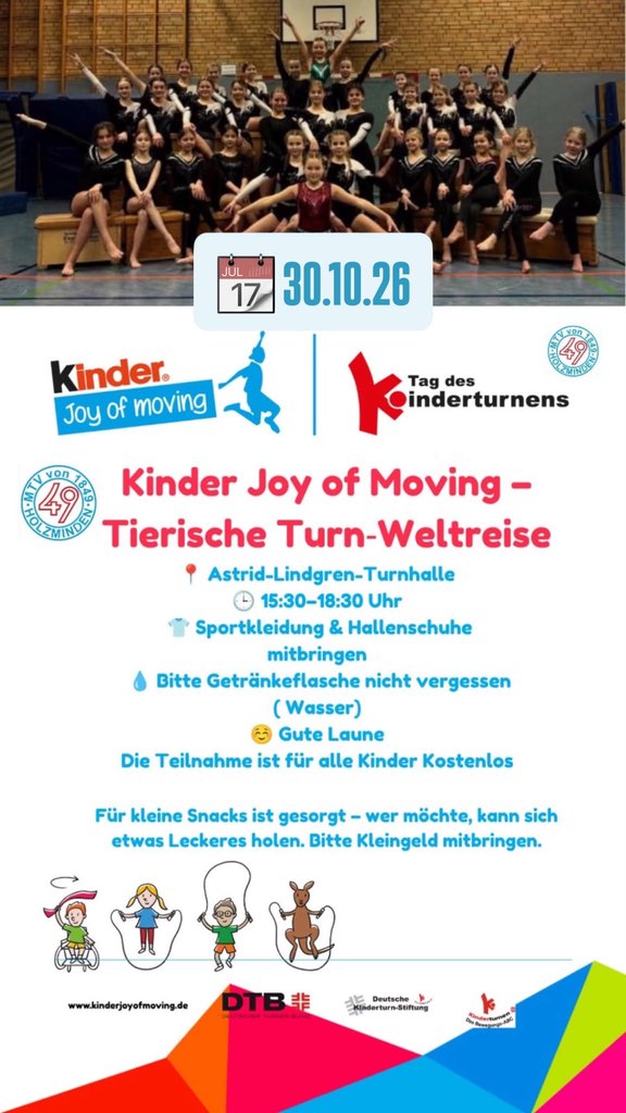 Tierische Turn-Weltreise