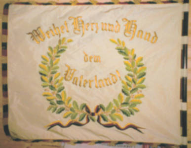 Rückseite der ältesten Vereinsfahne